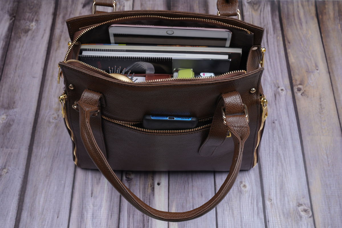 BRAND LEATHER Women's Genuine Leather Handbags Shoulder Bag Satchel Designer Ladies Purse Crossbody Bags