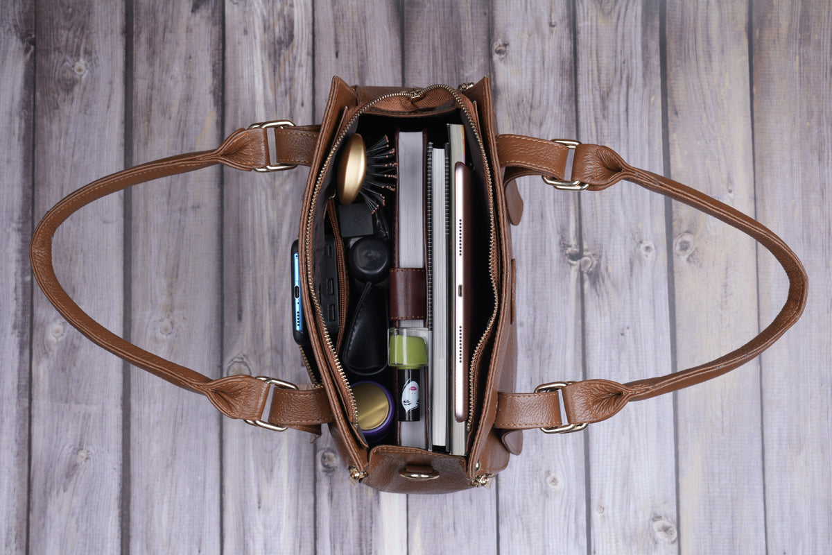 BRAND LEATHER Women's Genuine Leather Handbags Shoulder Bag Satchel Designer Ladies Purse Crossbody Bags