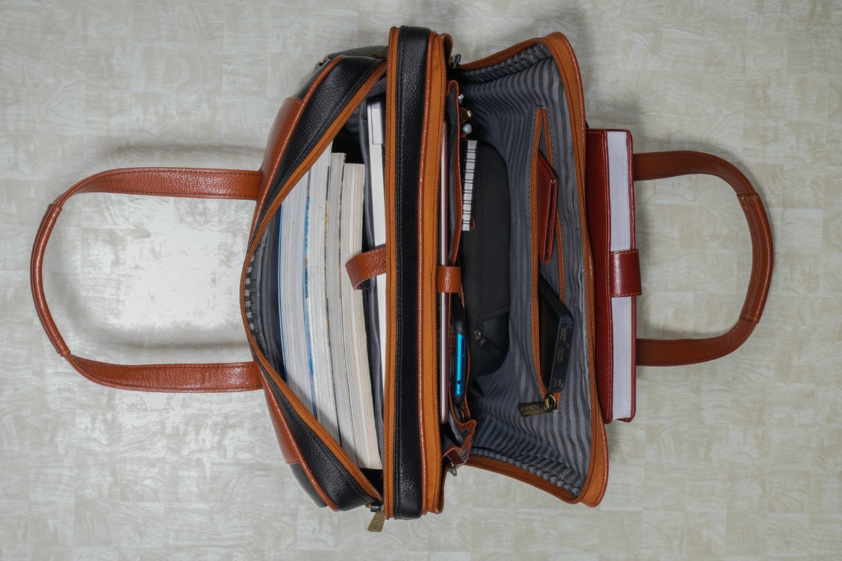 Genuine Leather Messenger Bag for Men 15.6, 16 inch laptop Briefcase Shoulder Bags