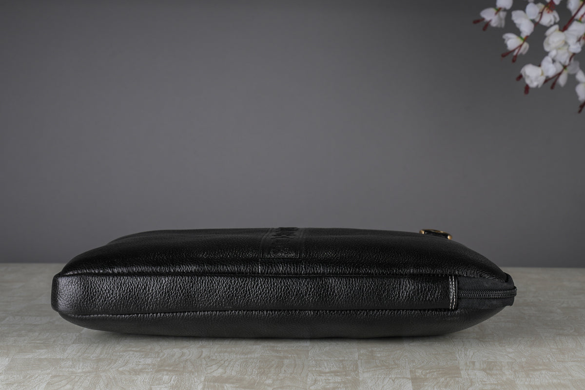 Genuine Leather Laptop Sleeve for Upto 16.3" inch | Shoulder Straps | Adjustable Slings