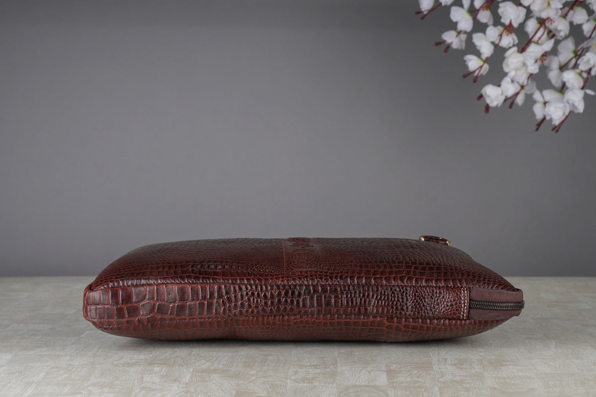 Genuine Leather Laptop Sleeve for Upto 16.3" inch | Shoulder Straps | Adjustable Slings