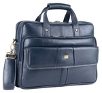 BRAND LEATHER Laptop Bag for Men - Genuine Leather Office Bag with Multiple Compartments Fits 14/15.6/16 Inch Laptop Bag - Messenger and Shoulder Bag for Travel - Water Resistant