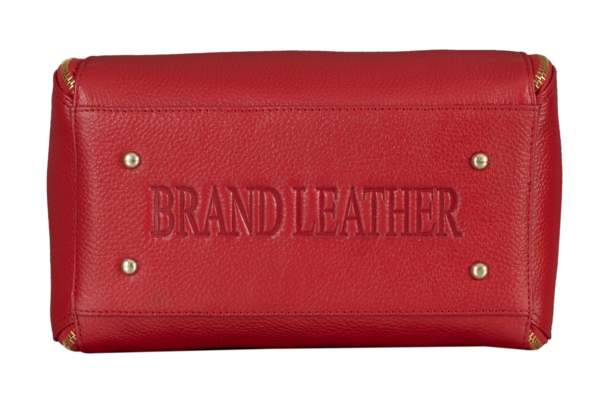 BRAND LEATHER Women Genuine Leather Handbags Tote Office Shoulder Bag Medium Satchel Purse