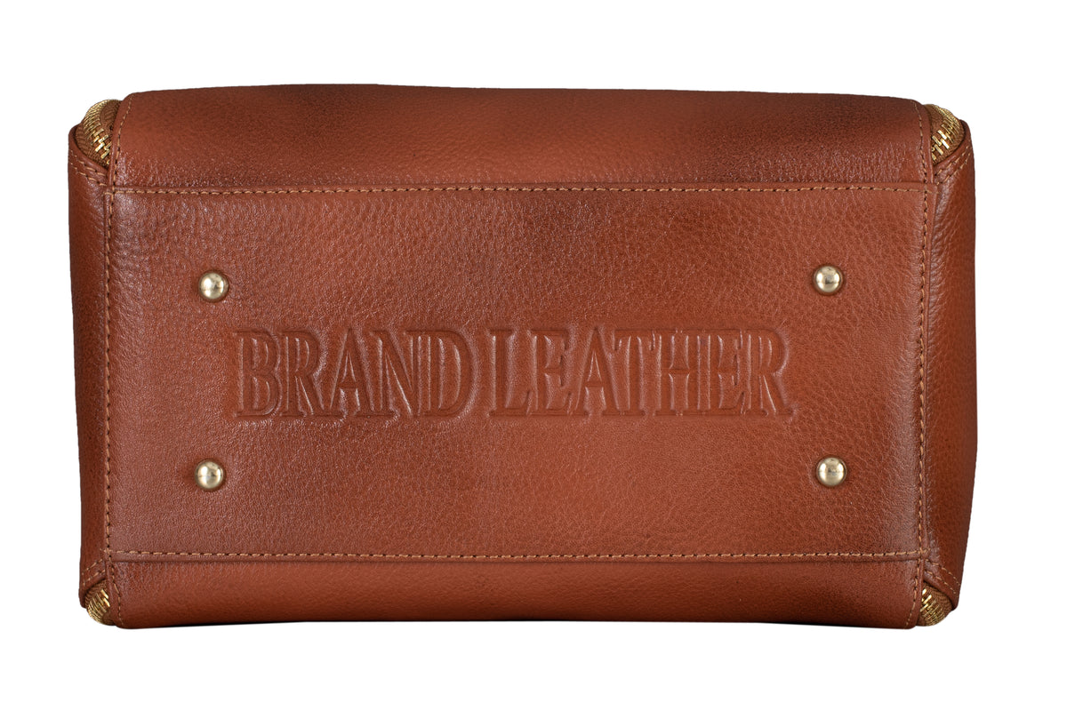 BRAND LEATHER Women Genuine Leather Handbags Tote Office Shoulder Bag Medium Satchel Purse