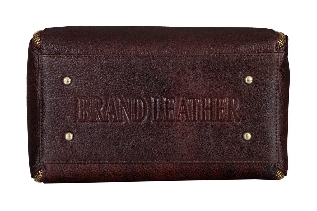 BRAND LEATHER Women Genuine Leather Handbags Tote Office Shoulder Bag Medium Satchel Purse