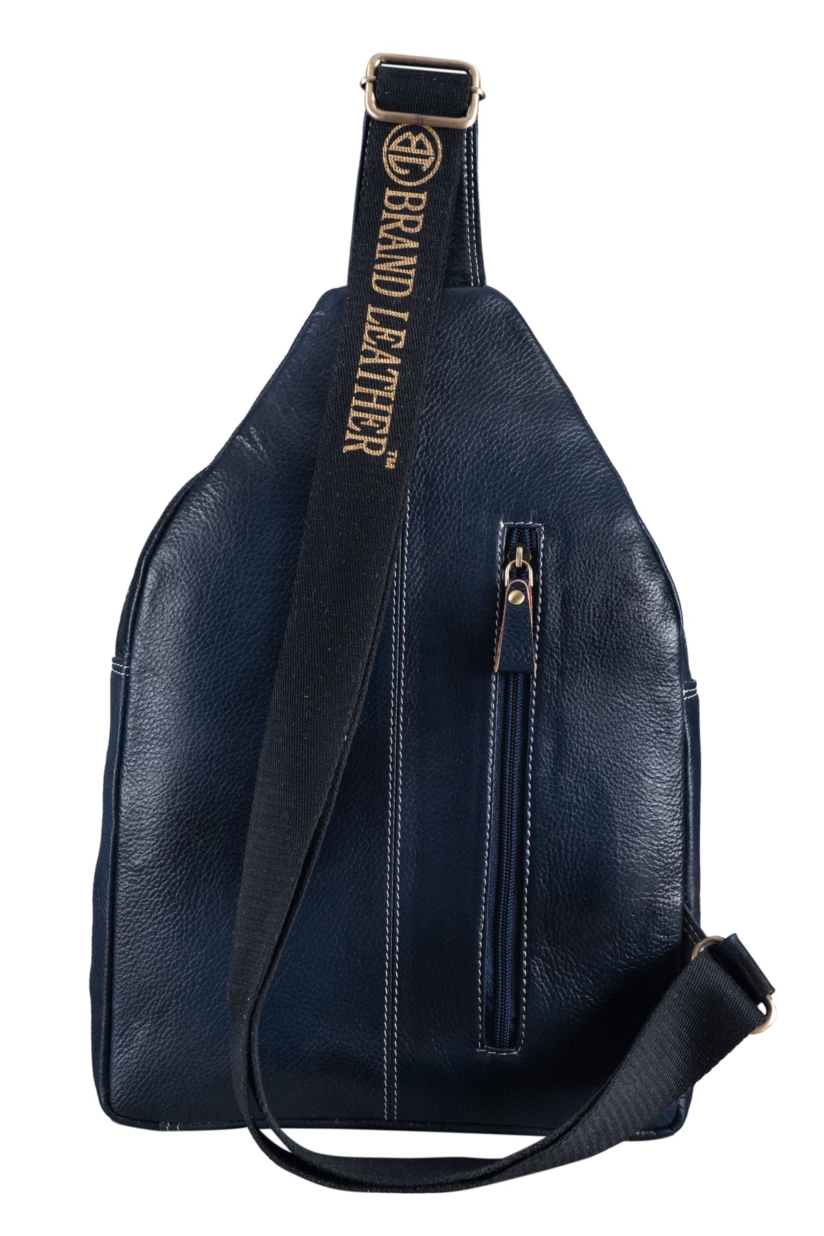 BRAND LEATHER Men's Genuine Leather Sling Chest Bag Casual Shoulder Daypack's