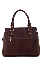 BRAND LEATHER Women's Genuine Leather Handbags Shoulder Bag Satchel Designer Ladies Purse Crossbody Bags With Golden Metal Zipper