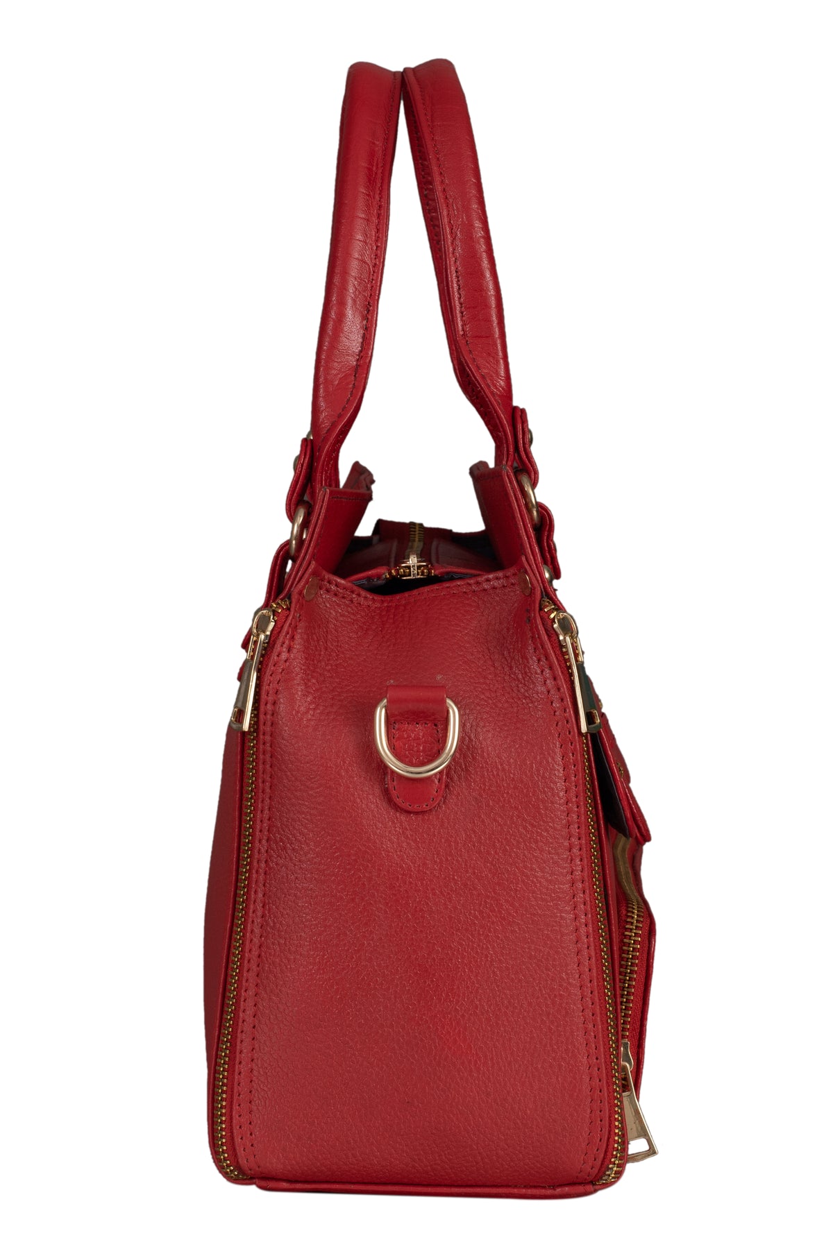 BRAND LEATHER Women's Genuine Leather Handbags Shoulder Bag Satchel Designer Ladies Purse Crossbody Bags With Golden Metal Zipper