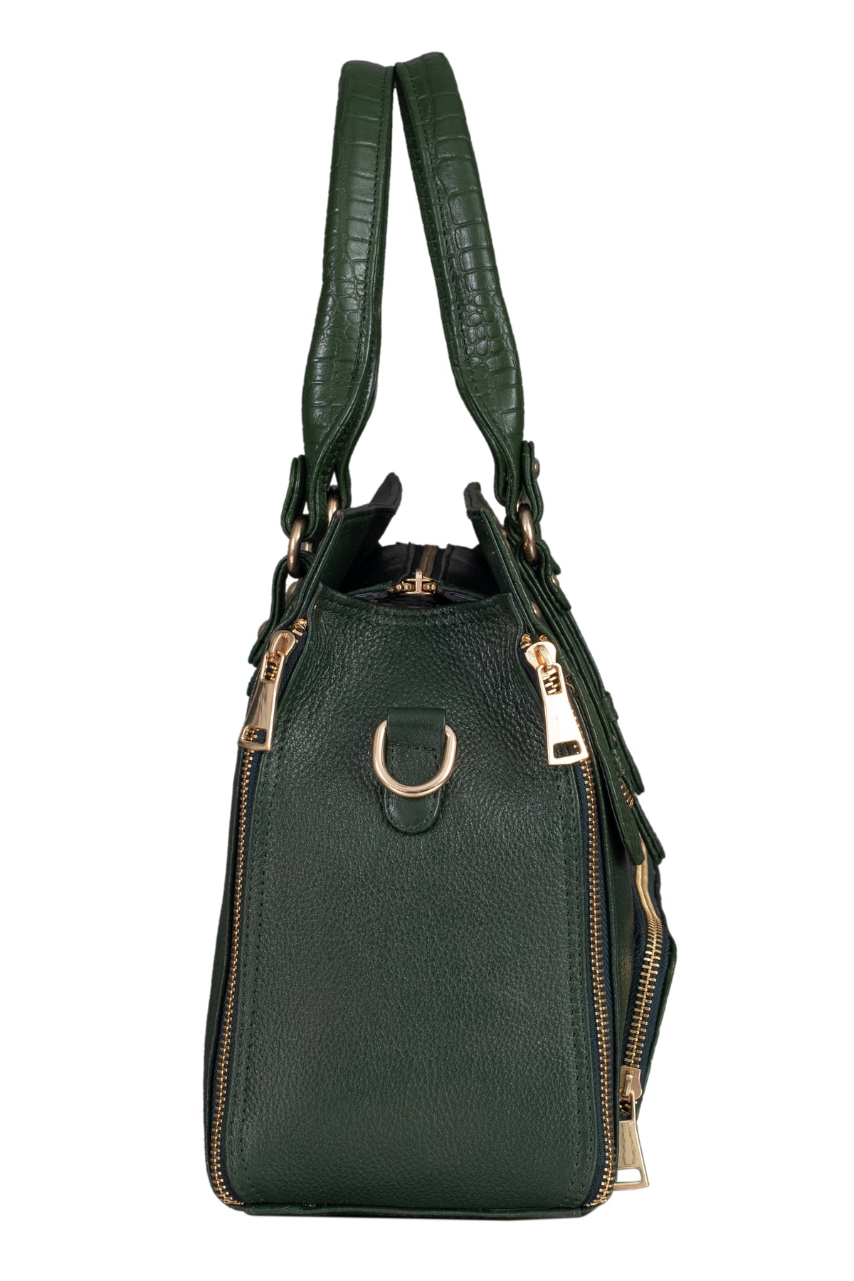 BRAND LEATHER Women's Genuine Leather Handbags Shoulder Bag Satchel Designer Ladies Purse Crossbody Bags With Golden Metal Zipper