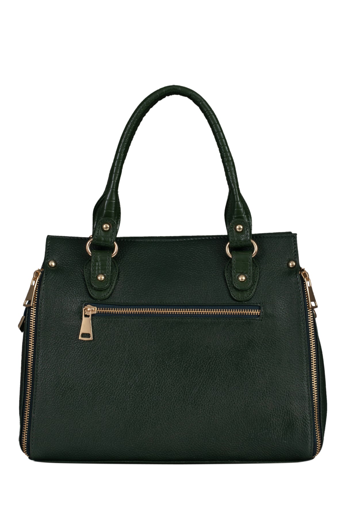 BRAND LEATHER Women's Genuine Leather Handbags Shoulder Bag Satchel Designer Ladies Purse Crossbody Bags With Golden Metal Zipper