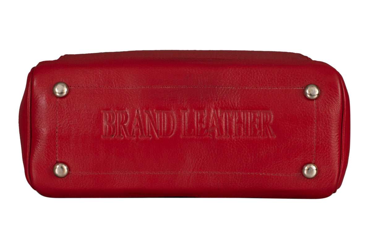 BRAND LEATHER Women's Genuine Leather Handbags Shoulder Bag Top Handle Satchel Designer Ladies Purse Crossbody Bags