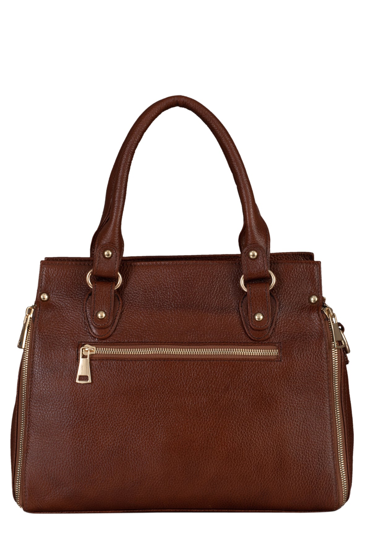 BRAND LEATHER Women's Genuine Leather Handbags Shoulder Bag Satchel Designer Ladies Purse Crossbody Bags With Golden Metal Zipper