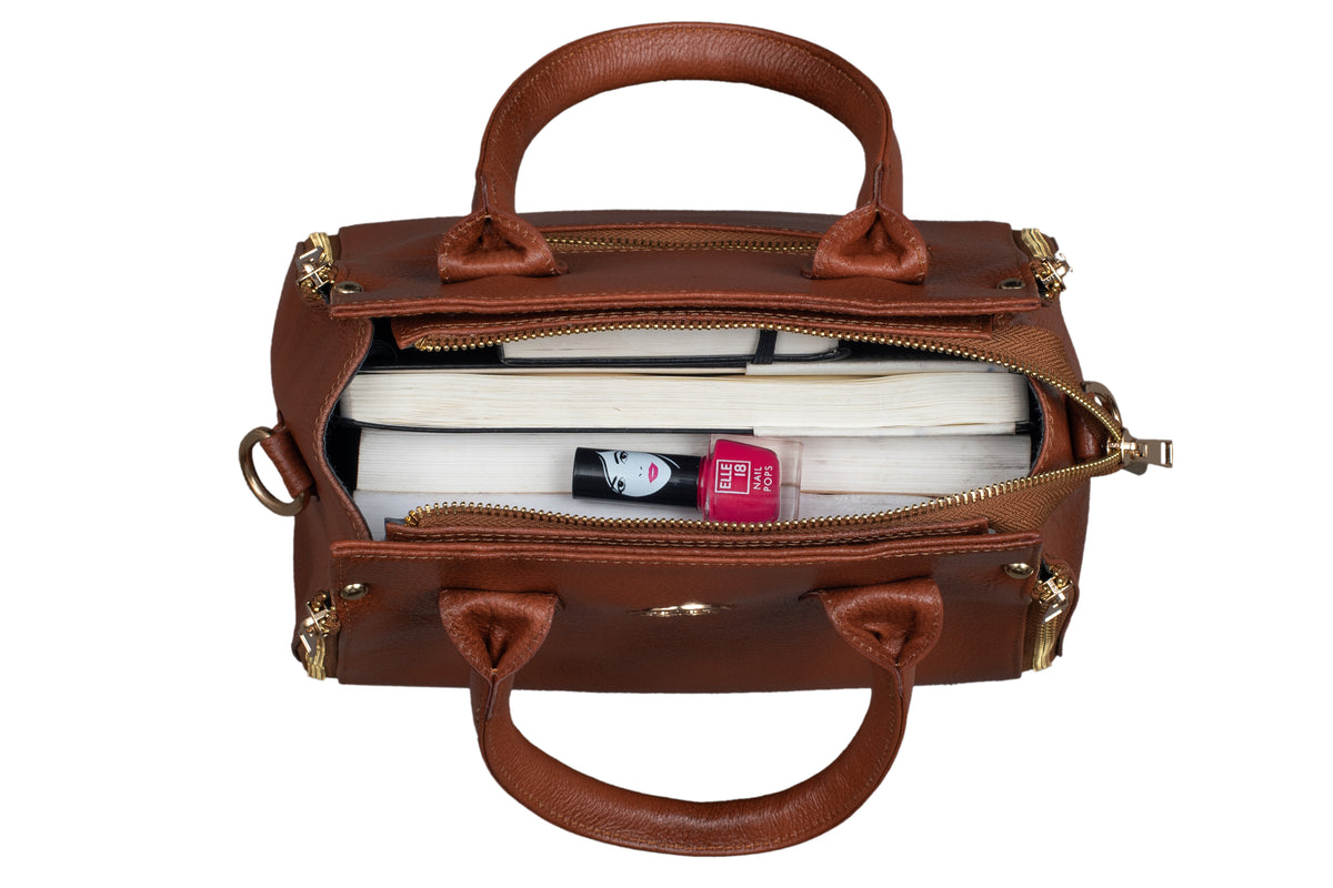 BRAND LEATHER Women Genuine Leather Handbags Tote Office Shoulder Bag Medium Satchel Purse