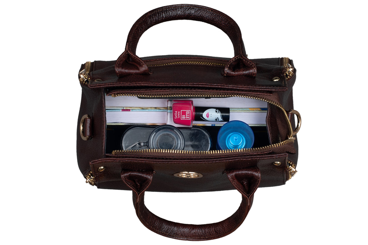 BRAND LEATHER Women Genuine Leather Handbags Tote Office Shoulder Bag Medium Satchel Purse