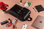 BRAND LEATHER Genuine Leather 14, 15.6 Inch Laptop Backpack For Use Office|Travel|Scahool|College Unisex