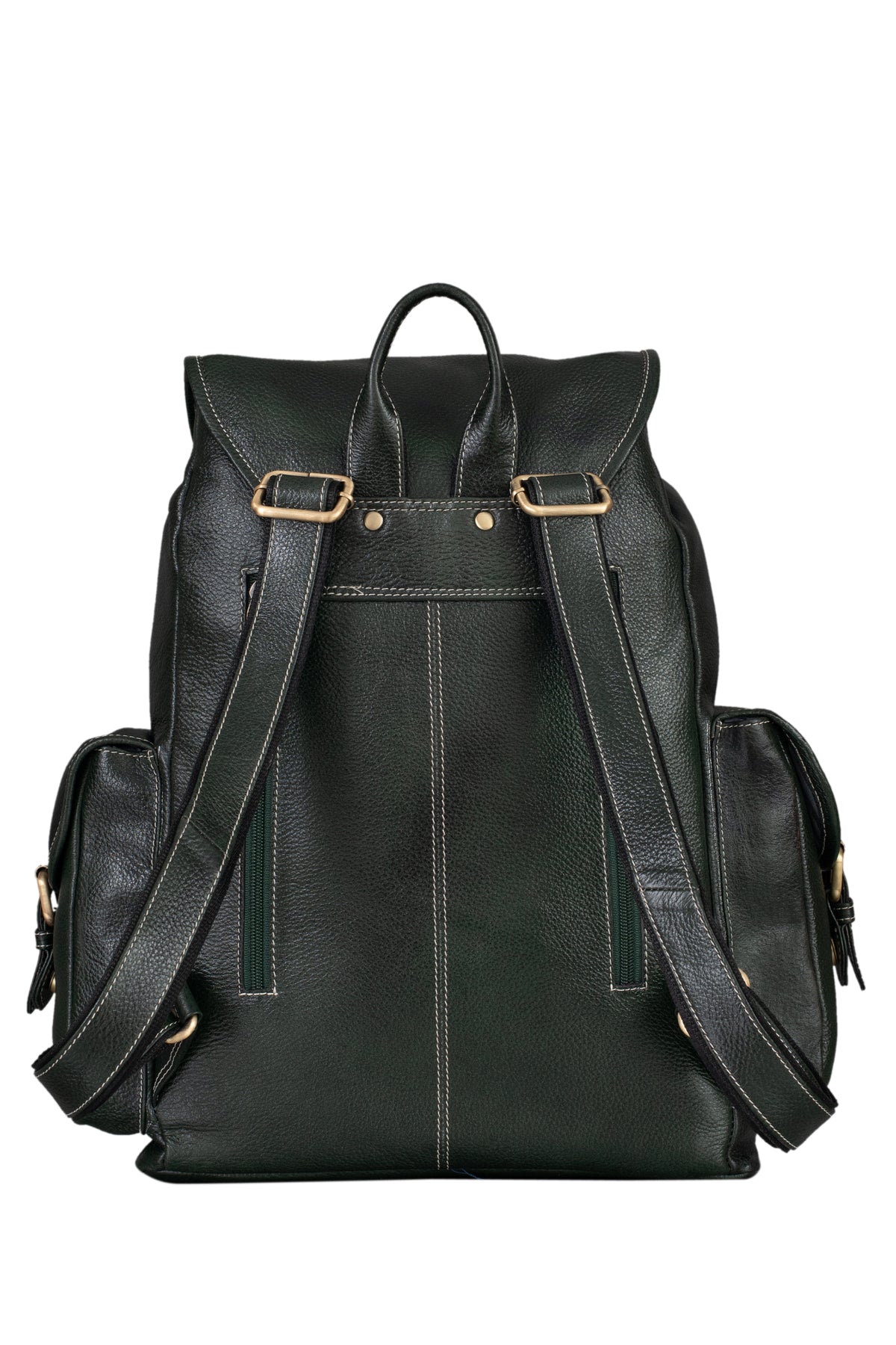 BRAND LEATHER Genuine Leather 15.6 inch Laptop Backpack Casual Daypack for Travel Business Outdoor and More Unisex