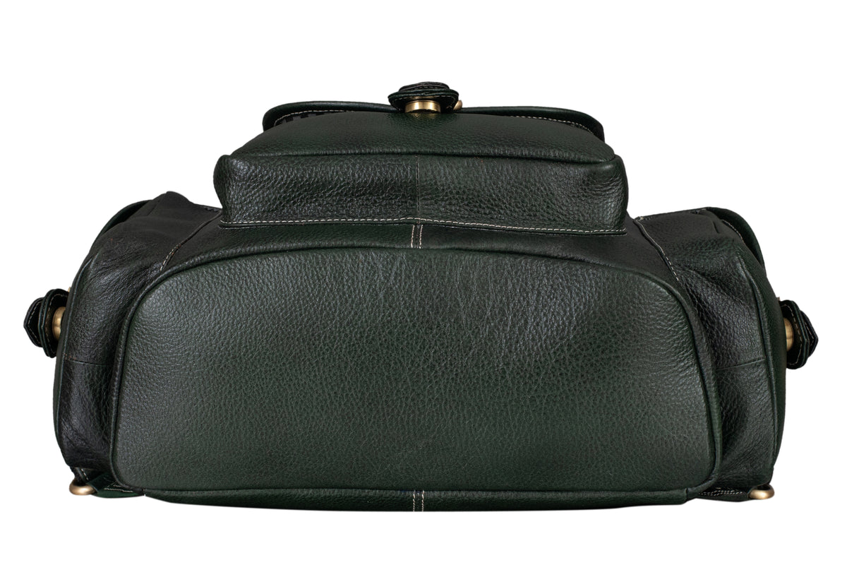 BRAND LEATHER Genuine Leather 15.6 inch Laptop Backpack Casual Daypack for Travel Business Outdoor and More Unisex