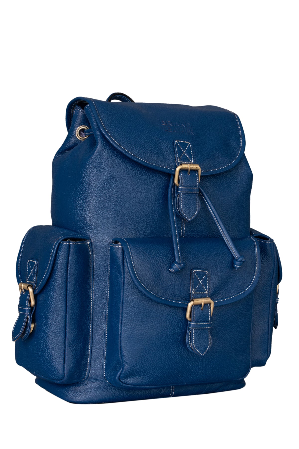 BRAND LEATHER Genuine Leather 15.6 inch Laptop Backpack Casual Daypack for Travel Business Outdoor and More Unisex