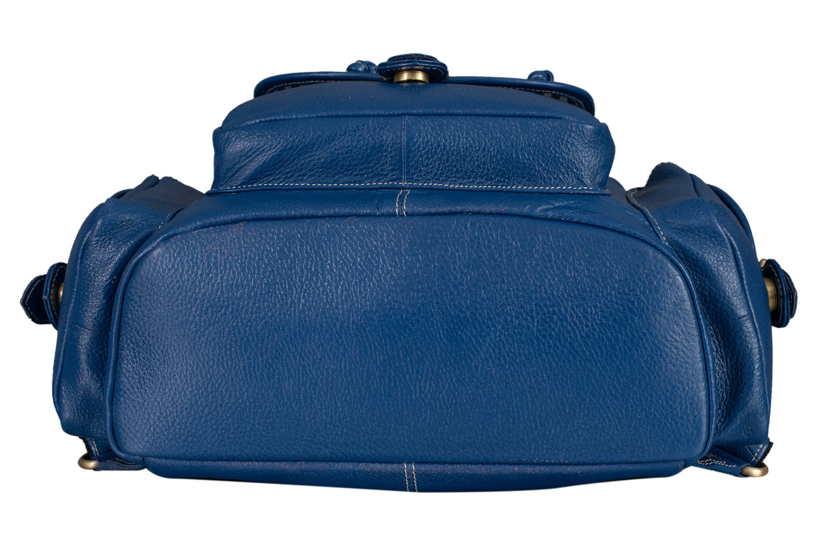 BRAND LEATHER Genuine Leather 15.6 inch Laptop Backpack Casual Daypack for Travel Business Outdoor and More Unisex