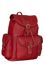 BRAND LEATHER Genuine Leather 15.6 inch Laptop Backpack Casual Daypack for Travel Business Outdoor and More Unisex