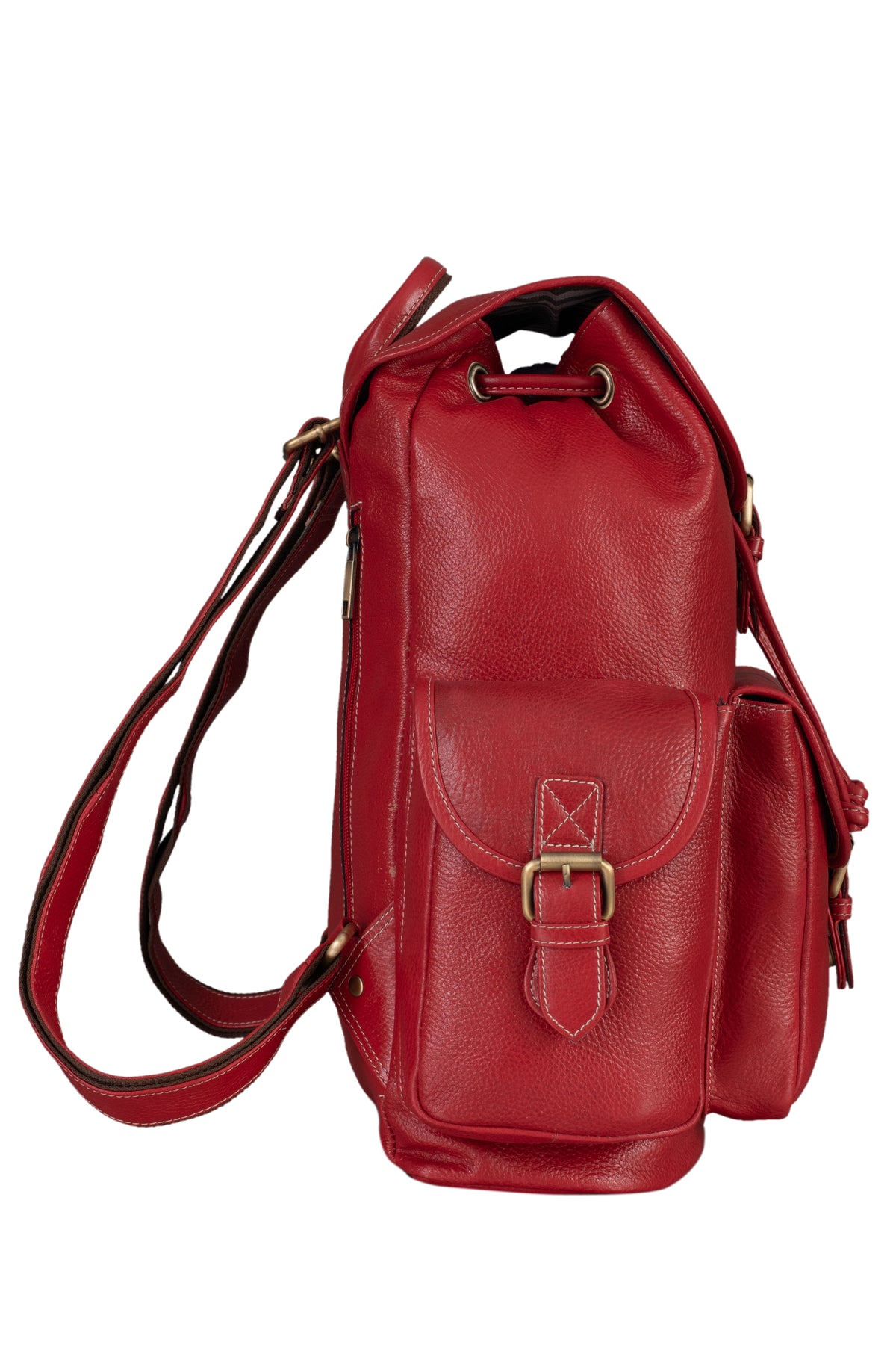 BRAND LEATHER Genuine Leather 15.6 inch Laptop Backpack Casual Daypack for Travel Business Outdoor and More Unisex