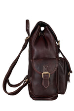 BRAND LEATHER Genuine Leather 15.6 inch Laptop Backpack Casual Daypack for Travel Business Outdoor and More Unisex