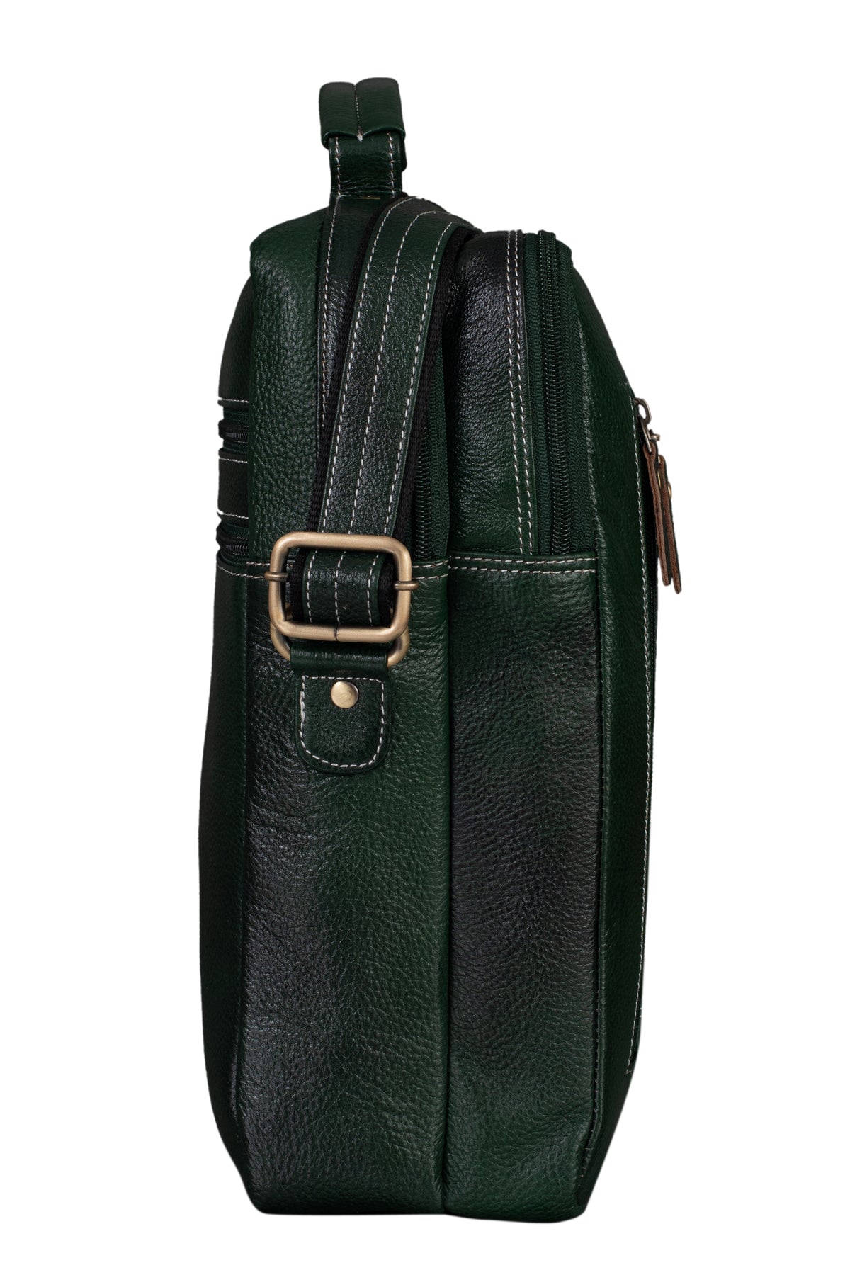 BRAND LEATHER Men's Genuine Leather Sling Chest Bag Cross Body Shoulder Daypacks For 10.5 Inches iPad