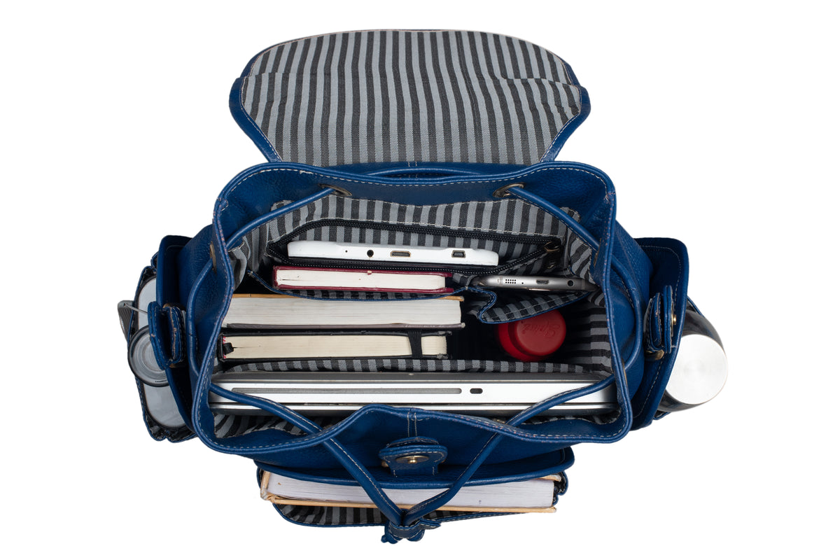 BRAND LEATHER Genuine Leather 15.6 inch Laptop Backpack Casual Daypack for Travel Business Outdoor and More Unisex