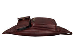 BRAND LEATHER Genuine Leather Stylish Waist Bag Elegant Style Travel Pouch Passport Holder with Adjustable Strap