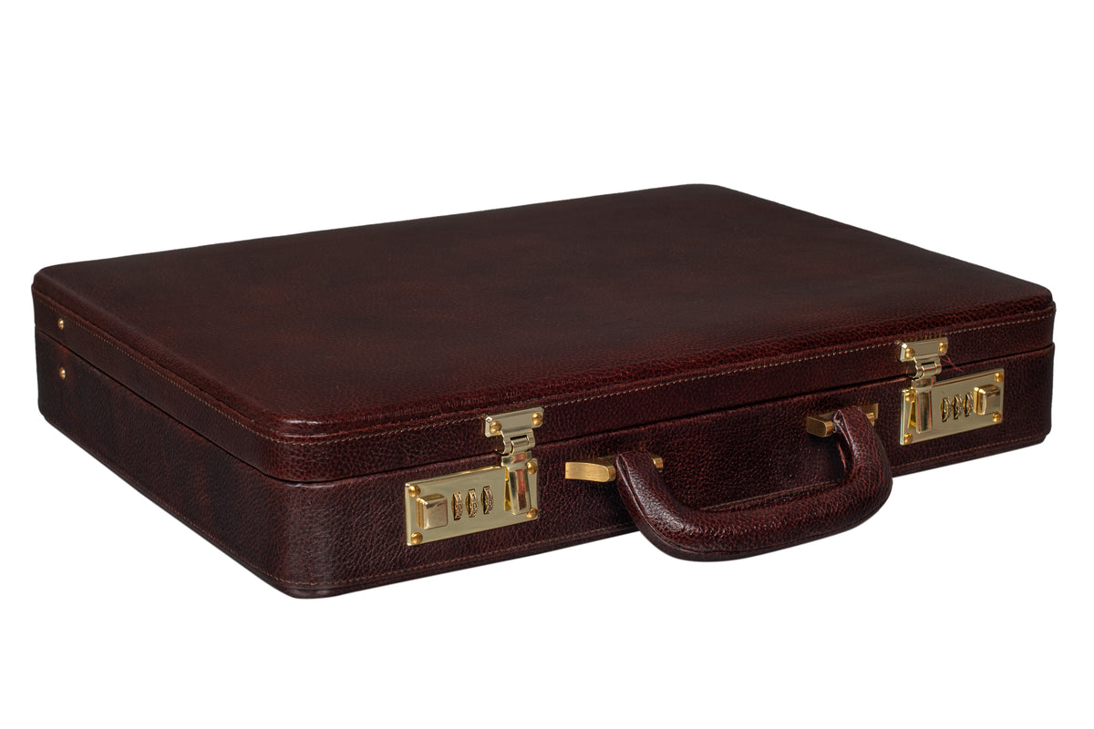 BRAND LEATHER Genuine Leather 20 L, 25 L Briefcase For Men Use For Office|Business|Travel