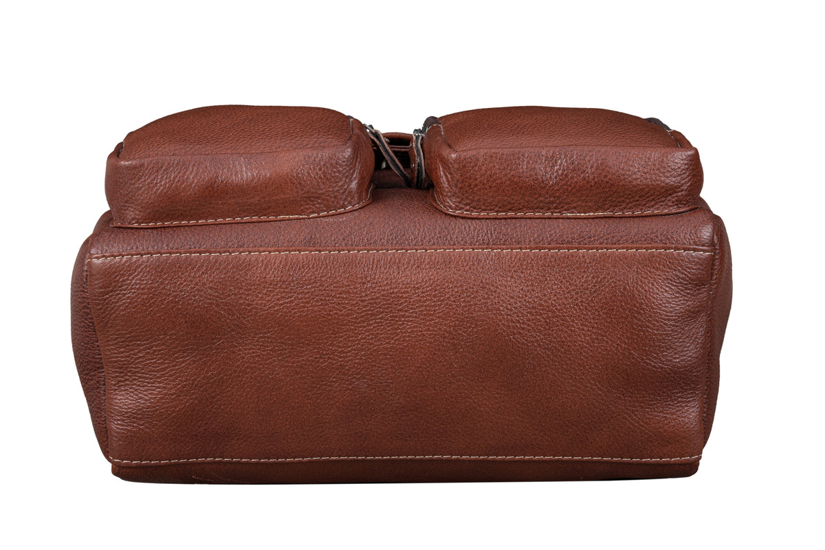 BRAND LEATHER Genuine Leather Stylish Women's Backpack Use for College|School|Office|Travel