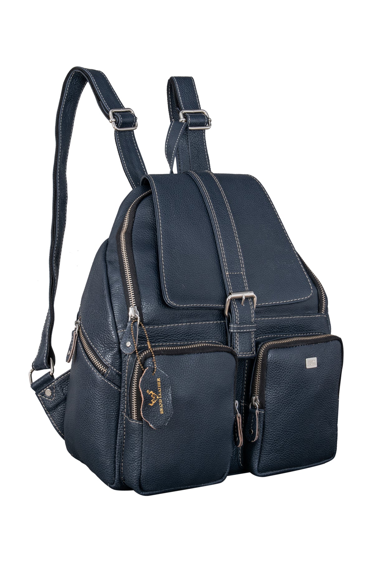 BRAND LEATHER Genuine Leather Stylish Women's Backpack Use for College|School|Office|Travel