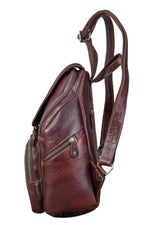 BRAND LEATHER Genuine Leather Stylish Women's Backpack Use for College|School|Office|Travel