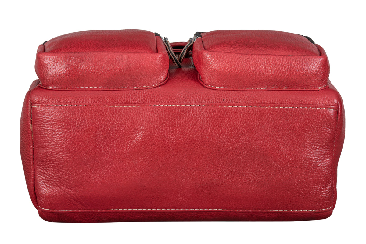 BRAND LEATHER Genuine Leather Stylish Women's Backpack Use for College|School|Office|Travel