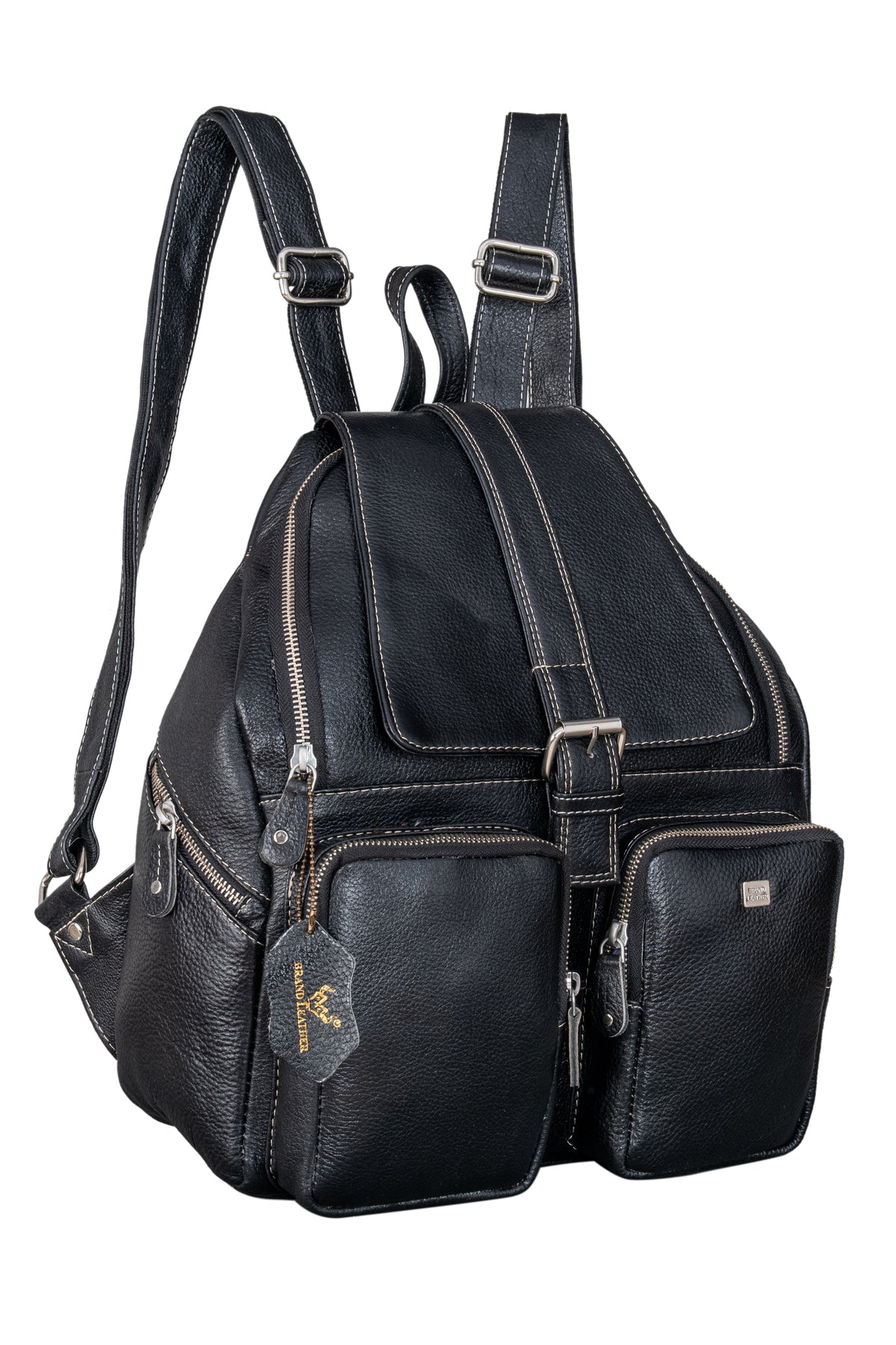 BRAND LEATHER Genuine Leather Stylish Women's Backpack Use for College|School|Office|Travel