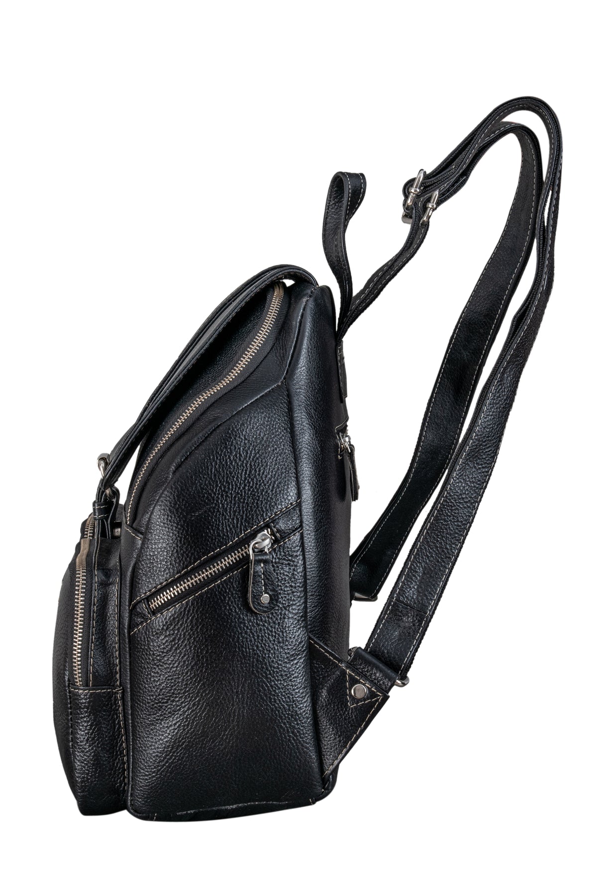 BRAND LEATHER Genuine Leather Stylish Women's Backpack Use for College|School|Office|Travel