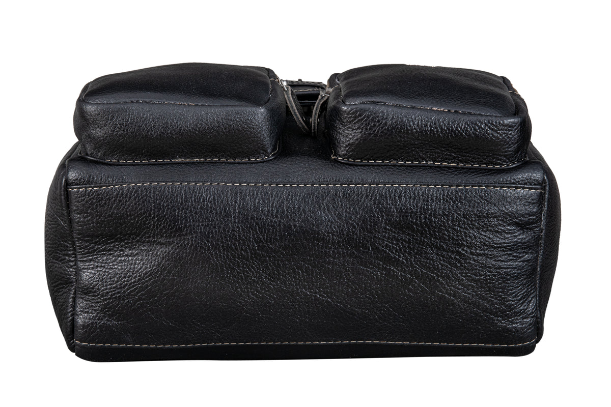 BRAND LEATHER Genuine Leather Stylish Women's Backpack Use for College|School|Office|Travel