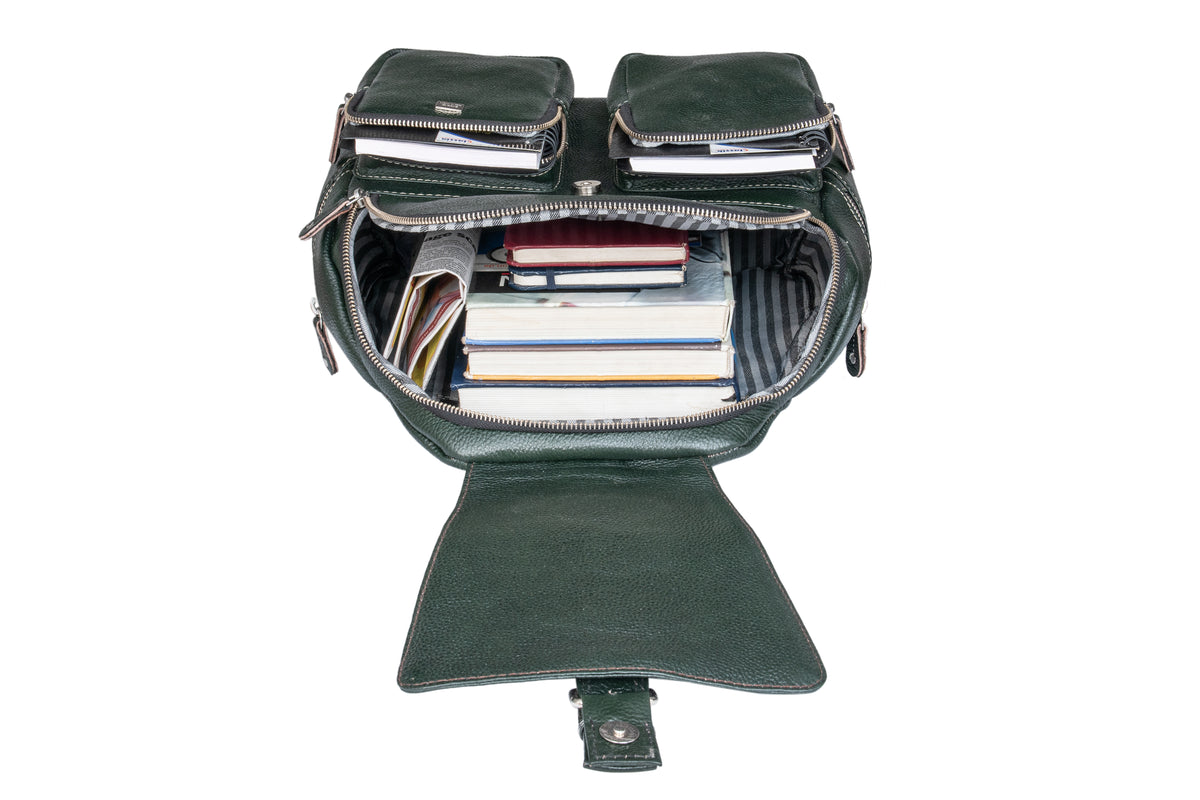 BRAND LEATHER Genuine Leather Stylish Women's Backpack Use for College|School|Office|Travel