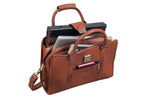 BRAND LEATHER Genuine Leather Laptop Bag for Men - Office Bag, Brown - Fits Up to 14/15.6/16 Inch Laptop/MacBook - Laptop Messenger Bag/Side Shoulder Bag with Adjustable Strap - 1 Year Warranty