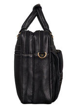 BRAND LEATHER Genuine Leather Laptop Bag for Men/Office Bag for Men, Brown | Fits Upto 16 Inch Laptop/MacBook | Handbags with Shoulder Straps | Leather Bag for Men | Trolley Strap in Laptop Bag