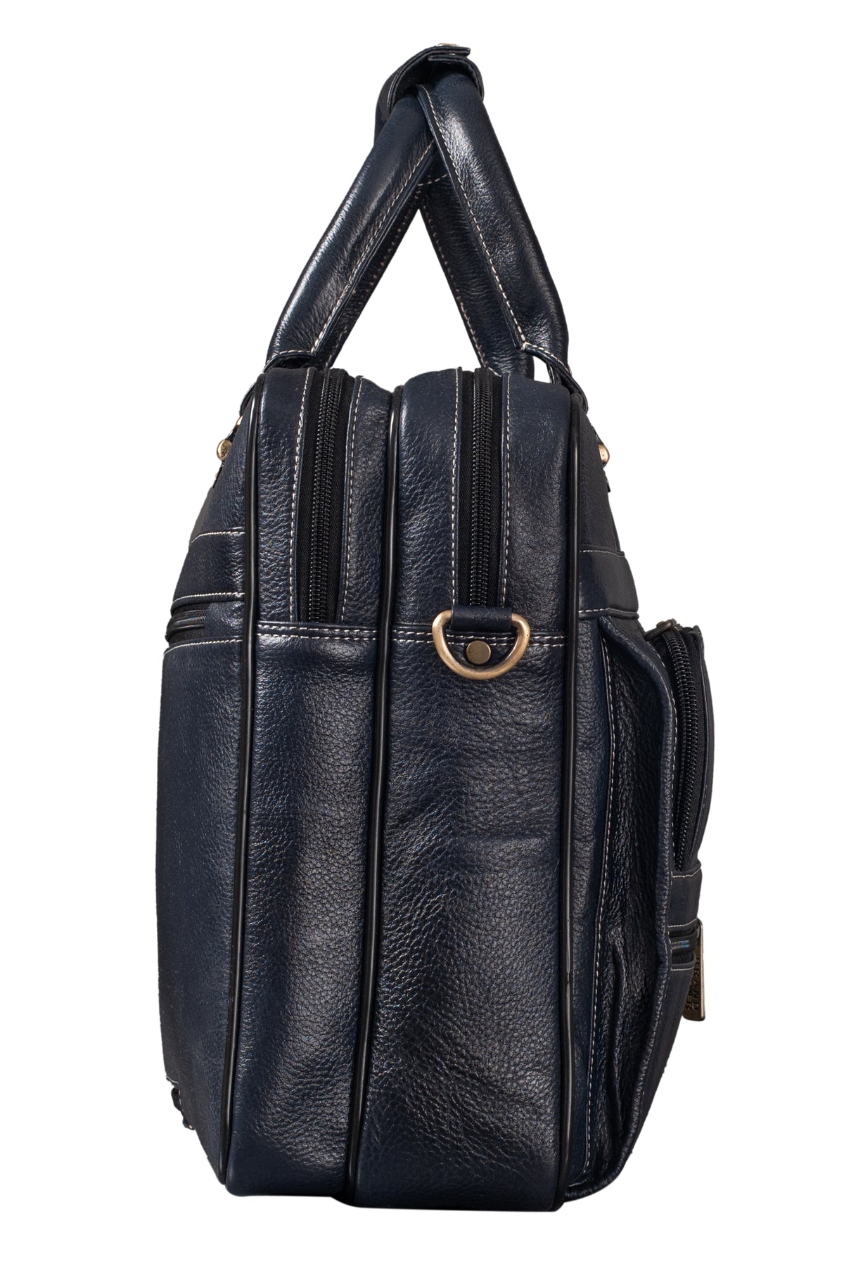 BRAND LEATHER Genuine Leather Laptop Bag for Men/Office Bag for Men, Brown | Fits Upto 16 Inch Laptop/MacBook | Handbags with Shoulder Straps | Leather Bag for Men | Trolley Strap in Laptop Bag