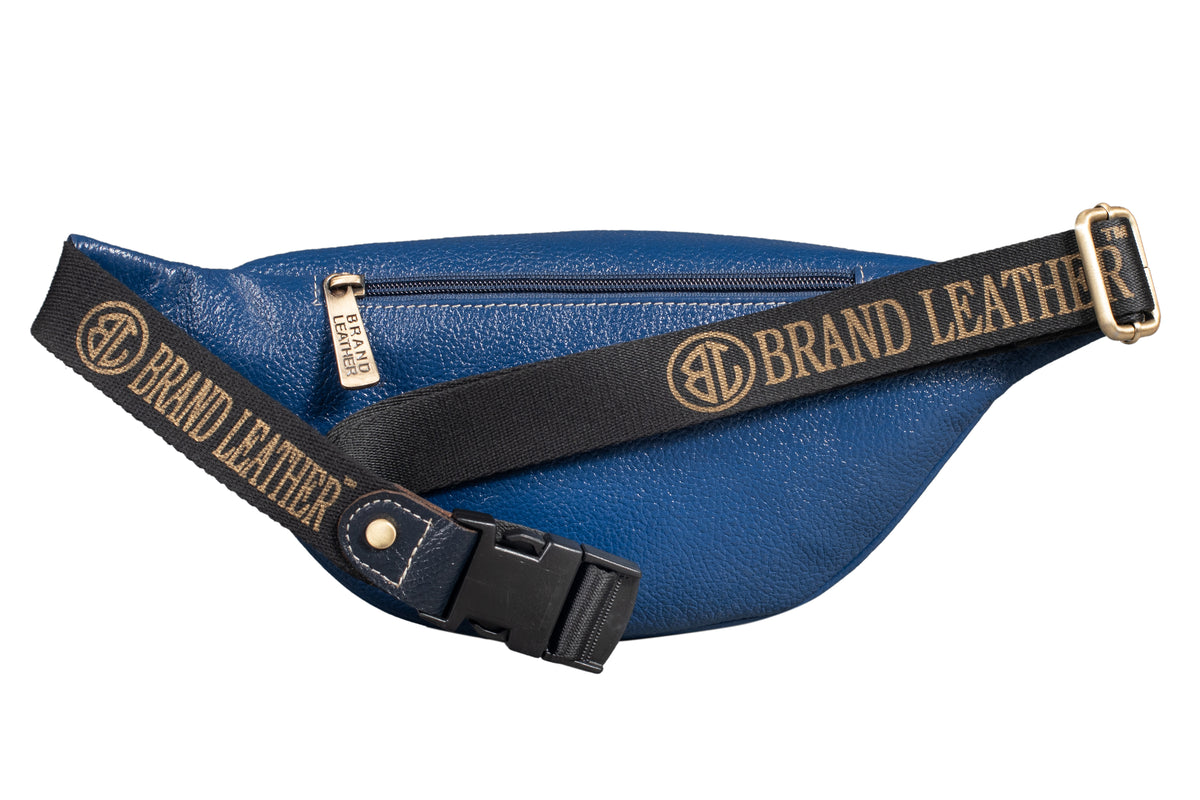 BRAND LEATHER Stylish Genuine Leather Waist Bag Elegant Style Travel Pouch Passport Holder with Adjustable Strap for Multipurpose Use