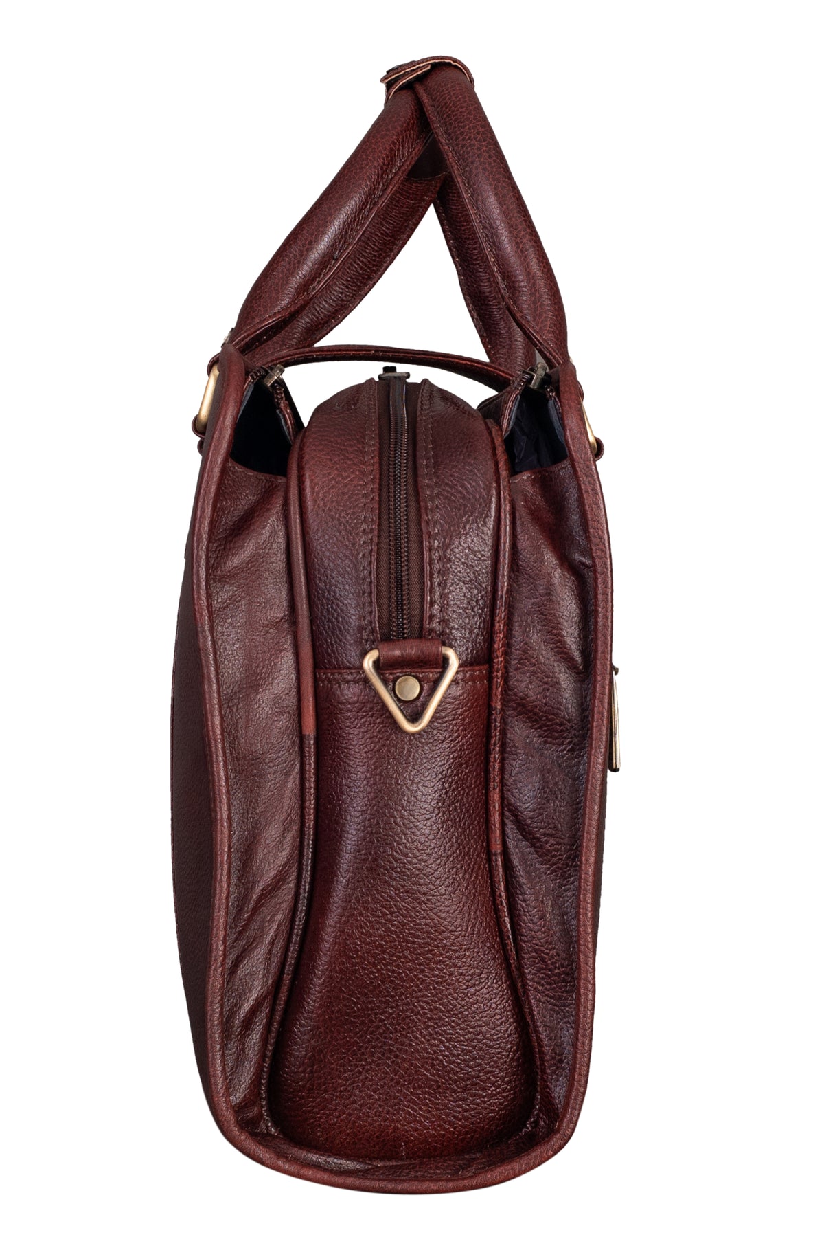 BRAND LEATHER Genuine Leather Laptop Bag for Men - Office Bag, Brown - Fits Up to 14/15.6/16 Inch Laptop/MacBook - Laptop Messenger Bag/Side Shoulder Bag with Adjustable Strap - 1 Year Warranty