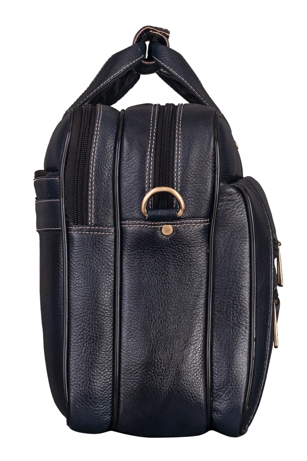 Genuine Leather Laptop Bag for Men - Office Bag, Brown - Fits Up to 16-inch Laptop/MacBook - Shoulder Bag/Hand Bag