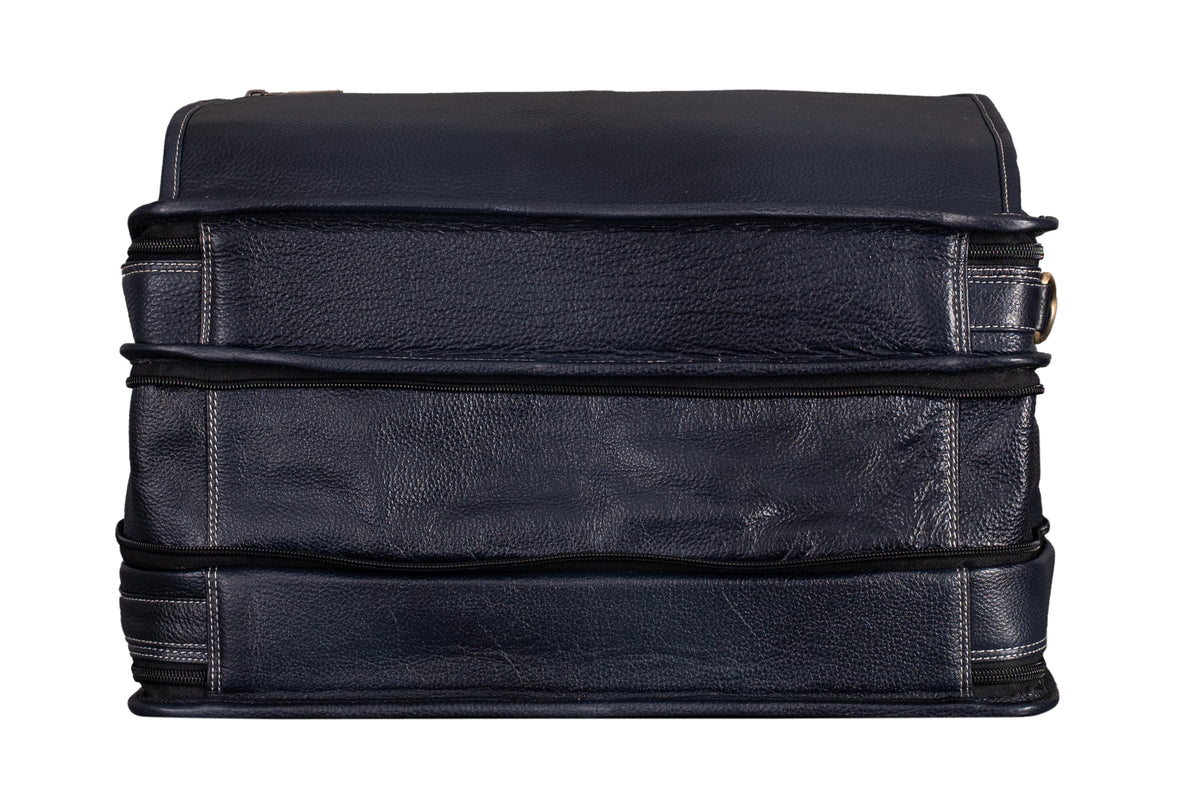 Genuine Leather 16 Inch Full Expandable Laptop Messenger Bag