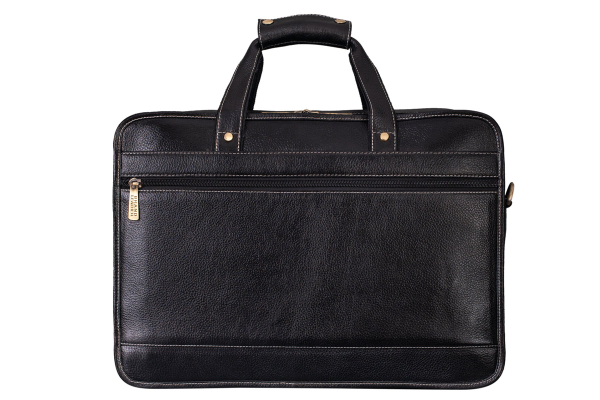 Genuine Leather 16 Inch Full Expandable Laptop Messenger Bag