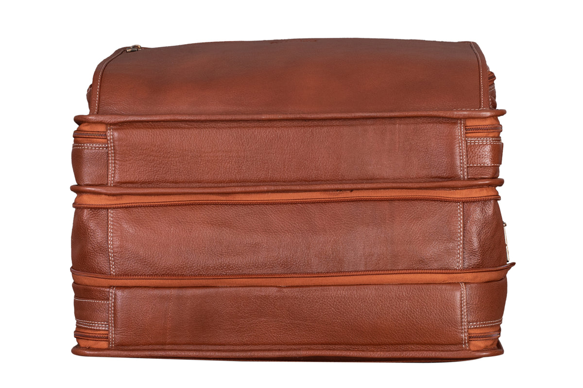 Genuine Leather 16 Inch Full Expandable Laptop Messenger Bag