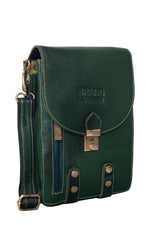 BRAND LEATHER Casual|Business|Travel use Genuine Leather Cross Body Sling Bag with Multi Pockets