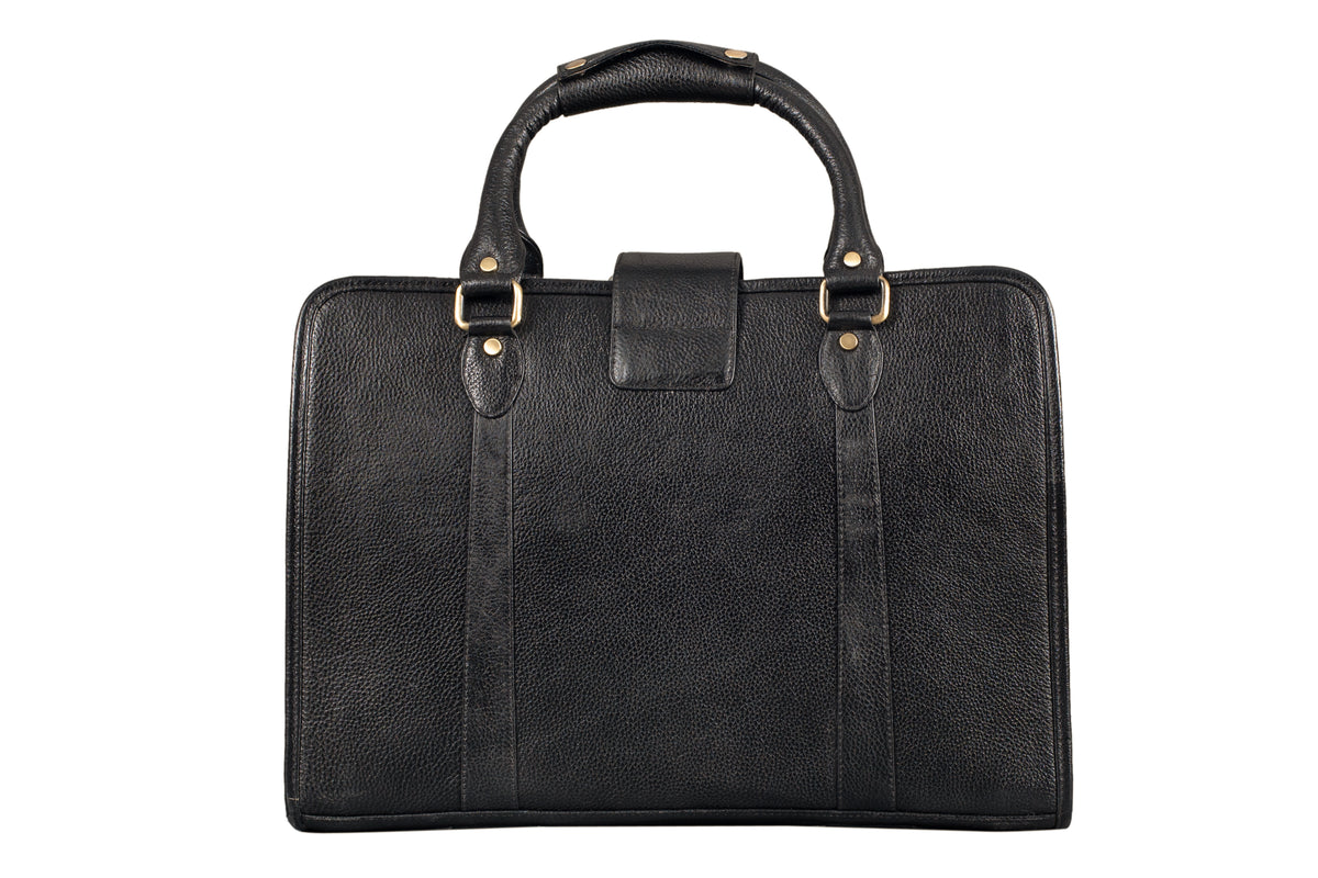 BRAND LEATHER Genuine Leather Laptop Bag for Men - Office Bag, Brown - Fits Up to 14/15.6/16 Inch Laptop/MacBook - Laptop Messenger Bag/Side Shoulder Bag with Adjustable Strap - 1 Year Warranty