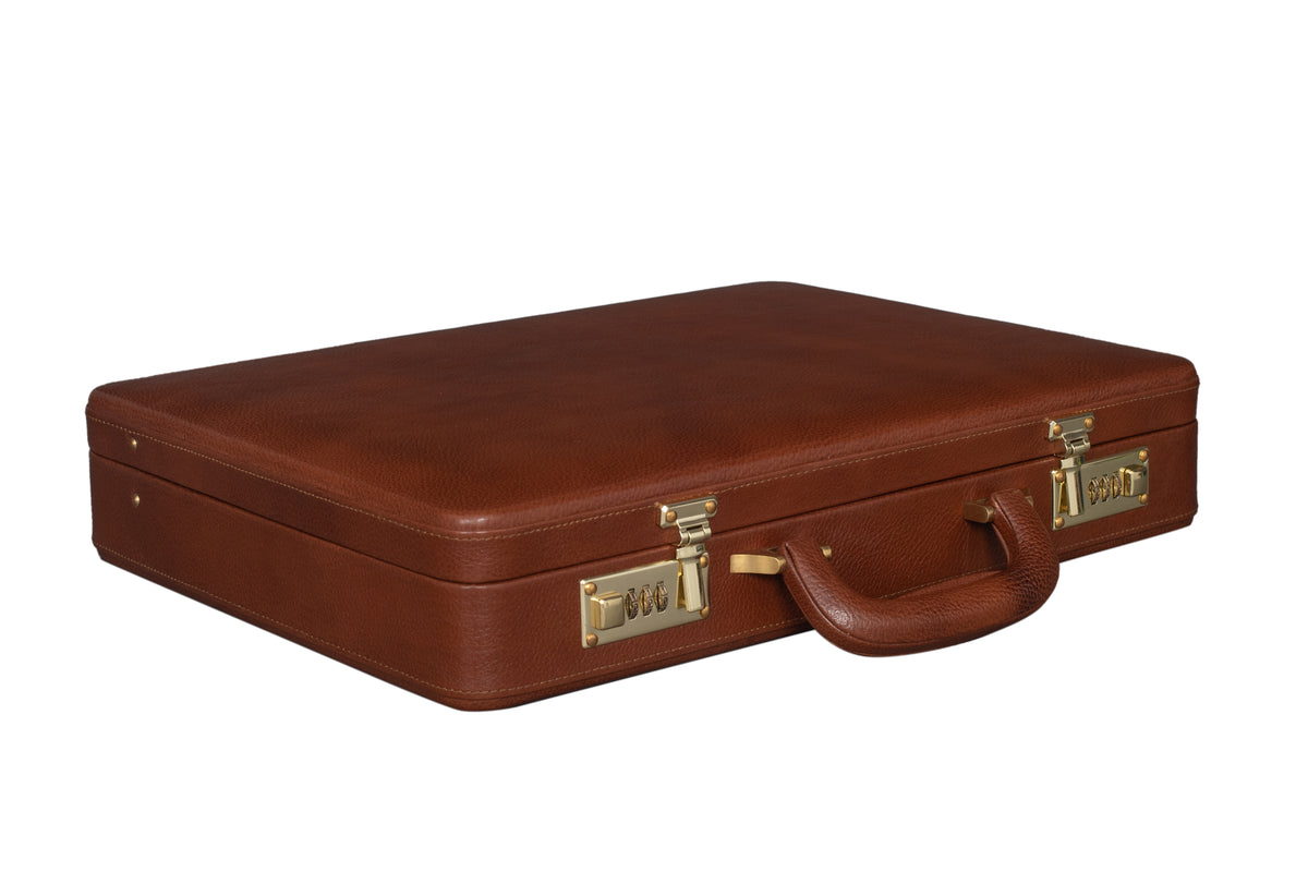 BRAND LEATHER Genuine Leather 20 L, 25 L Briefcase For Men Use For Office|Business|Travel